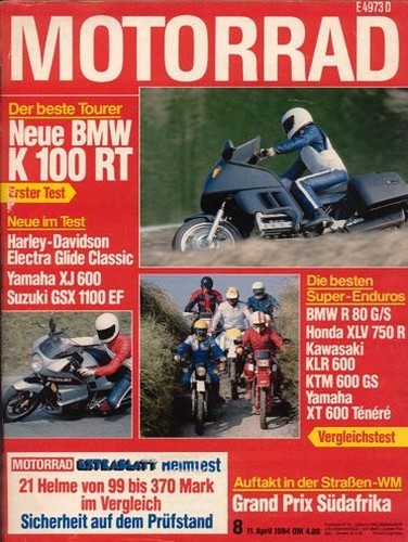 Motorrad 1984 test bmw - test,