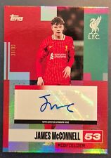 JAMES McCONNELL, AUTOGRAPH, 24-25, LIVERPOOL FC, TOPPS, LIMITED 31/99, #BA-JM
