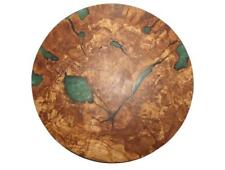 Olive Wurzelholz Epoxid Couchtisch|Wanduhr|Deko 59cm #T9