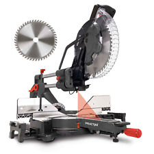 Practixx Kappsäge XXL Schnitt 180x340mm mit POSAUNENAUSZUG | Laser | Softstart