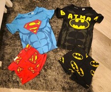 2 x Kurzer schlafanzug Pyjama Gr.92 von H&M Batman & Superman