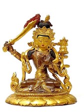 Antike Manjushri Bronze Figur