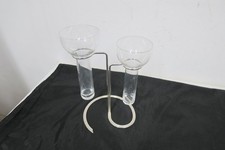 Rosenthal Aqualux Kerzenständer  Silber - 2  flammig Schimmkerzen