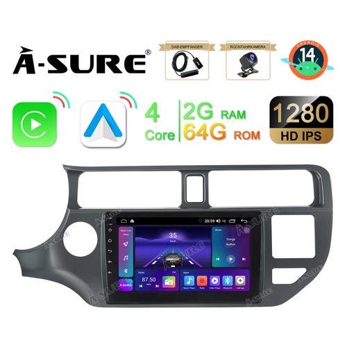 Dab carplay 64g android 14 - dab+carplay,