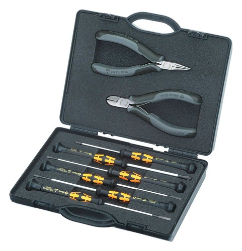 Knipex elektronikzangen set - knipex, elektronikzangen-set