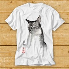 Aquarell Katze Zen japanischer