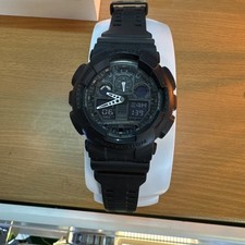 Casio Men's G-Shock Analog-Digital Quartz Watch - GA-100 Gray /Black