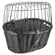 Flamingo Fahrradkorb für Hunde schwarz 46,5x37,5x40,5cm Klick-System 12kg