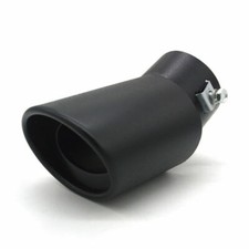 Auto Edelstahl Oval Schwarz