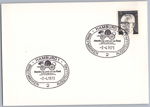Hamburg 1973 postkutsche - hamburg,