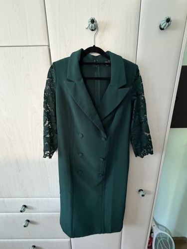 Blazerkleid mit spitzenärmeln - mit,