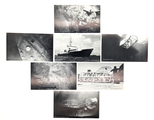 Vintage titanic schiffswrack - vintage,