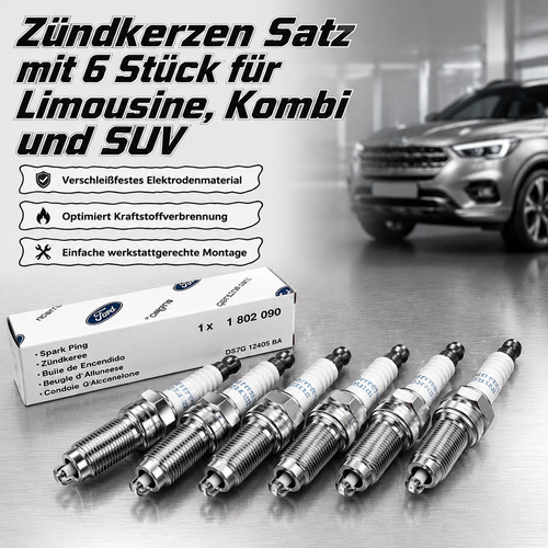 Zündkerzen 6er set für ford - zündkerzen,