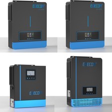 EDECOA Hybrid Wechselrichter 12V 24V 48V 1KW-6,2KW Sinus Solar Inverter PRO WIFI