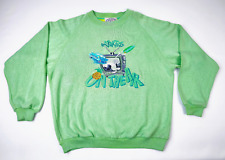 Iceberg Sport Ice Pullover On the Air hellgrün Gr. L Seide Mix vintage 90s