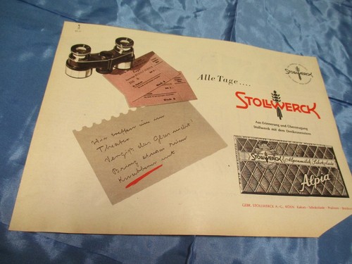 Stollwerck reklame 1960 - stollwerck,