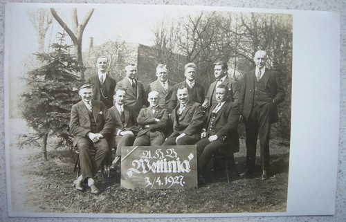 Studentika 1927 wettinia - studentika,