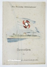 Speisekarte und Zollvorschriften KdF Dampfer DER DEUTSCHE vom 17. November 1938