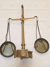Antike Messing Balkenwaage /