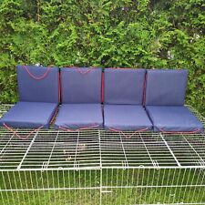 Compass Yachtzubehör Sitzauflagen 4 Stück Sitzkissen Maritim Blau Rot