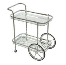 Servierwagen chromfarben