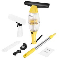 Akku Fenstersauger Fensterreiniger Fensterwischer kabellos inkl. Teleskopstange