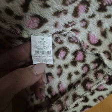 Damen Bademantel Leopardmuster