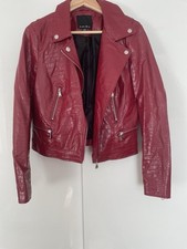Amisu Damen (Kunst-) Lederjacke - Gr. 38 – Rot