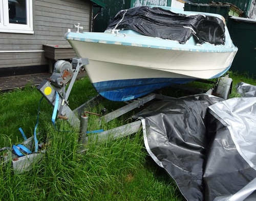 Shetland boot mit trailer - boot, /
