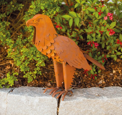 Adler höhe 58cm edelrost - 3d,