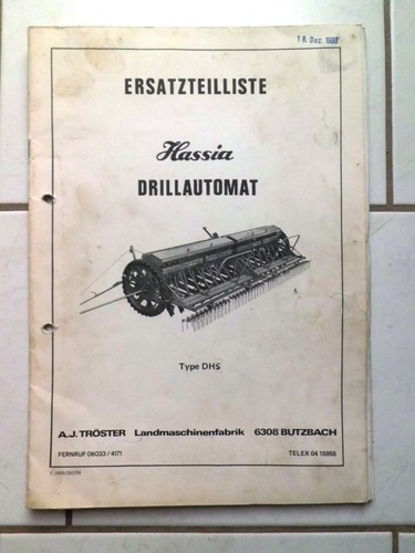 Hassia drillautomat typ dhs - hassia,