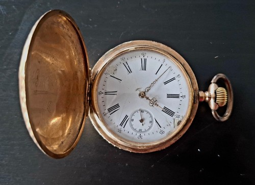 Goldene taschenuhr 585 - goldene,