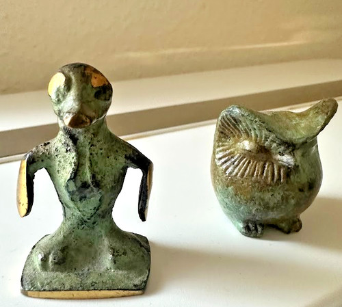 Messingfiguren eule und - messingfiguren,