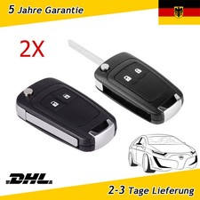 2X Auto Ersatz Klappschlüssel