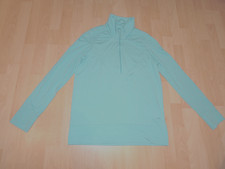 Adidas by Stella McCartney Langarmshirt Sportshirt Gr 42 helles Blau Reißverschl