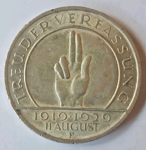 1929 reichsmark treue - 1929, f