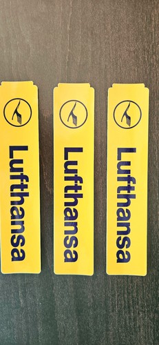 Lufthansa aufkleber gelb - lufthansa,