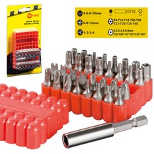 BITSATZ SPEZIAL BITS, Tri-Wing Dreikant Vielzahn Sechskant, 33 teilig mit Magnet