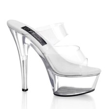 PleaserUSA Damen Plateau-Mules