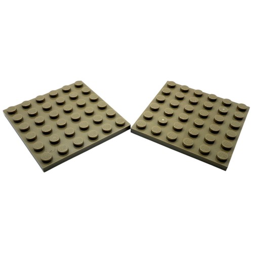 Lego platte 6x6 - 2x, sand