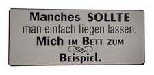 Blechschild,Schild,Spruch,Meta