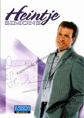 Original autogramm heintje - autogramm,