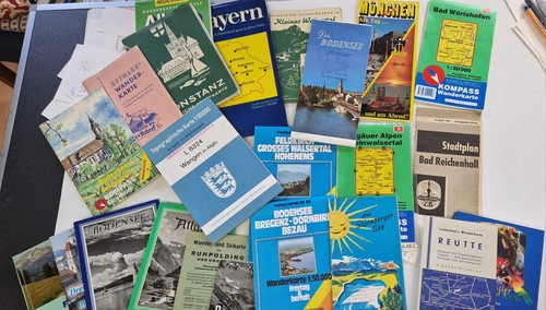 Vintage wanderkarten - vintage, &