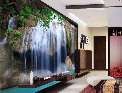 Wasserfall landschaft 54 - 3d,