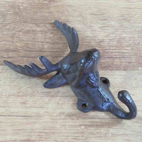 Garderobenhaken elch gusseisen - elch,