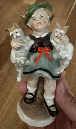 Porzellanfigur mädchens zwei - porzellanfigur,