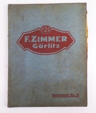 Alter Katalog Zimmer Görlitz Eisenwaren Werkzeuge Stahlwaren Öfen 