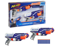 Nerf Elite Disruptor 2er-Pack – 2 Blaster 12 Darts 6-Dart Trommel, Schnellfeuer