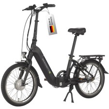 SAXONETTE E Bike Klapprad 20 Zoll mit Rücktrittbremse/36V 10.4Ah Akku/80KM Range