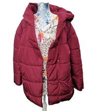 MEGA SALE !! XXL 50 Burgunder Weinrot Bordeaux Stepp Warme Jacke NEU Herbst